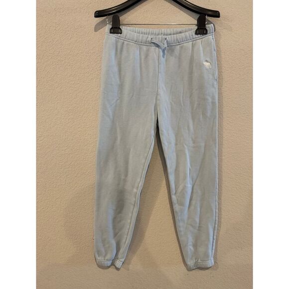Abercrombie Kids Size 13/14 Fleece Sweatpants Light Blue - Picture 1 of 4
